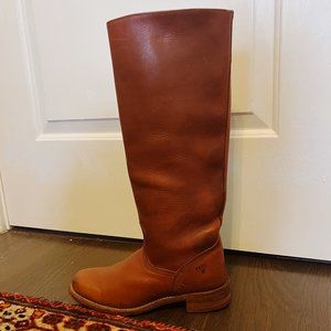 Vintage Frye Tall Leather Campus Riding Style Boots